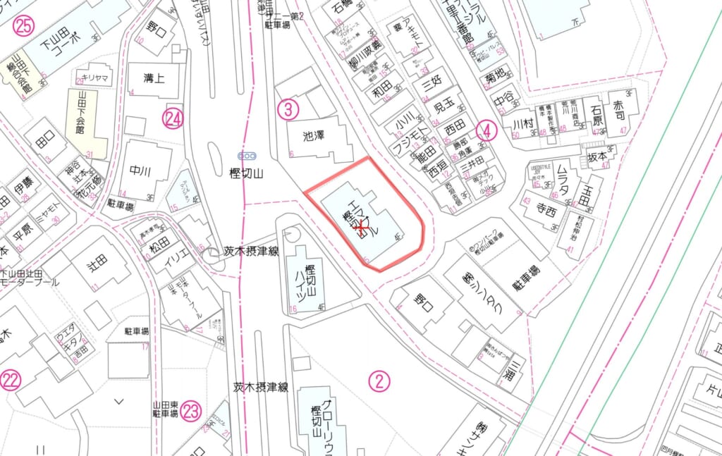 エマブル樫切山地図