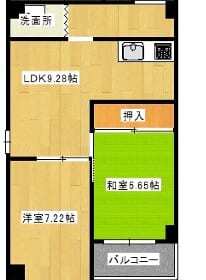 万博南ハイツ　303号室 画像1
